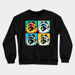 Keeshond Pop Art - Dog Lovers Crewneck Sweatshirt